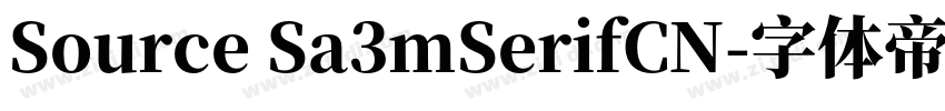 Source Sa3mSerifCN字体转换